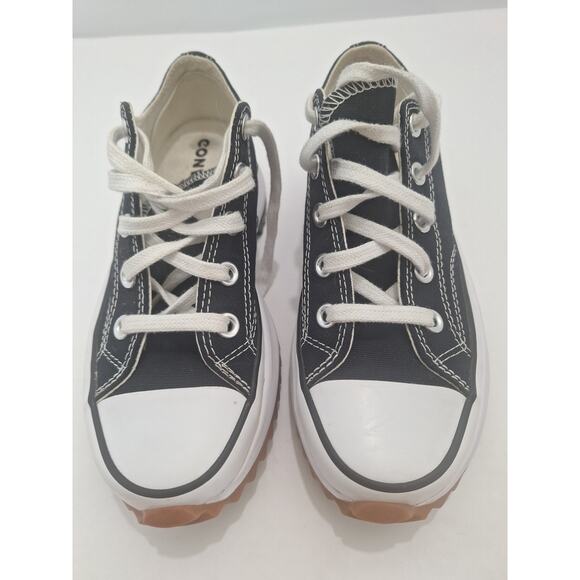 Converse Run Star Hike Low Black White Gum 168816C Womens 5.5 Mens 4- Excellent - Picture 4 of 9
